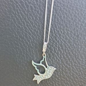 Silver Diamond Necklace